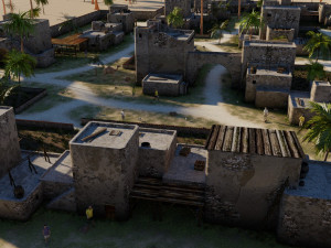 desert village in blender 3D-Modell