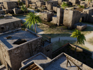 desert village in blender 3D-Modell