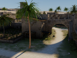desert village in blender 3D-Modell