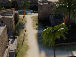 desert village in blender 3D-Modell