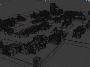 desert village in blender 3D-Modell