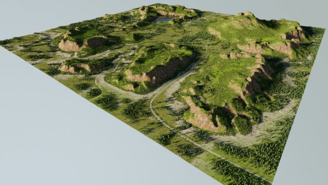 map002 lowland in blender 3D 모델 .c4d .max .obj .3ds .fbx .stl .blend 