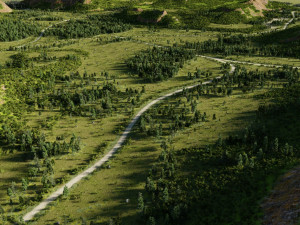 map002 lowland in blender 3D 모델