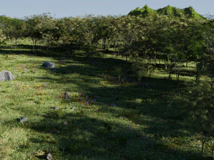 map003 biomes the garden in blender 3D Model