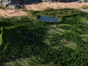 map003 biomes the garden in blender 3D 模型