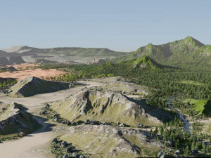 map003 biomes the garden in blender 3D Model