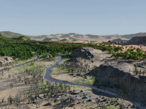 map003 biomes the garden in blender 3D Model