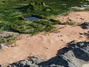 map003 biomes the garden in blender 3D 模型