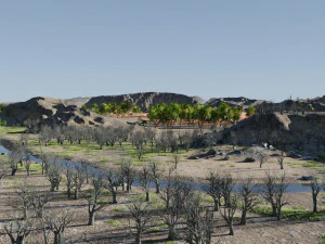 map003 biomes the garden in blender 3D Model