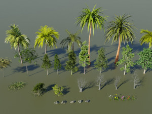 map003 biomes the garden in blender 3D 模型