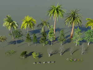 map003 biomes the garden in blender 3D Model
