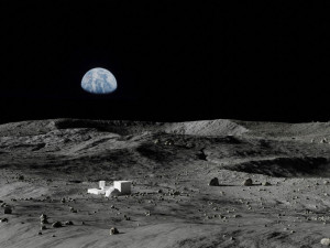 map004 moon lunar landscape in blender 3D Model