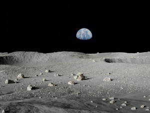 map004 moon lunar landscape in blender 3D Model