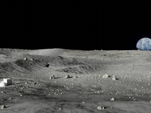 map004 moon lunar landscape in blender 3D Model
