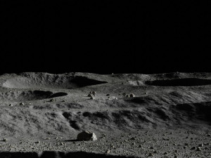 map004 moon lunar landscape in blender 3D Model
