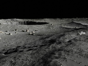 map004 moon lunar landscape in blender 3D Model