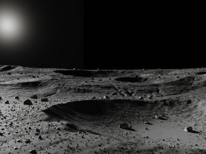 map004 moon lunar landscape in blender 3D Model