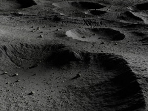 map004 moon lunar landscape in blender 3D Model