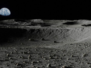 map004 moon lunar landscape in blender 3D Model