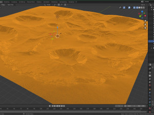 map004 moon lunar landscape in blender 3D Model