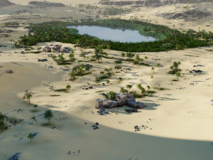 oasis and shelter in blender 3D Model