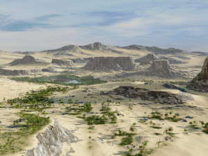 oasis and shelter in blender 3D Model