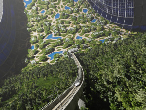 space colony in blender 3D 모델