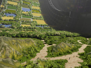space colony in blender 3D Model