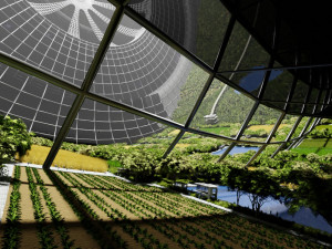 space colony in blender 3D 모델