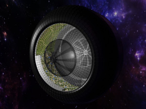 space colony in blender 3D 모델