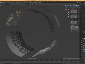 space colony in blender 3D 모델