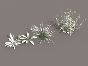 forest in winter in blender 3D 模型