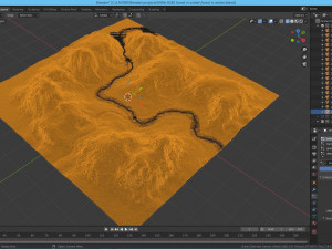 forest in winter in blender 3D 模型
