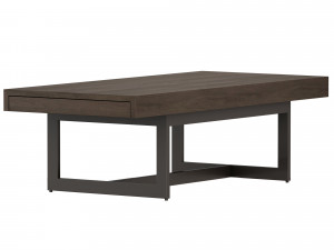 archive grey coffee table crate and barrel 3D 모델