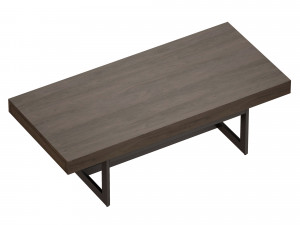archive grey coffee table crate and barrel 3D 모델