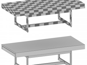 archive grey coffee table crate and barrel 3D 모델