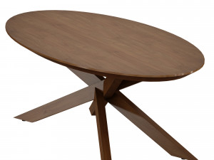 apex oval coffee table crate and barrel 3D मॉडल