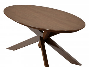 apex oval coffee table crate and barrel 3D मॉडल