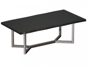 verge black live edge coffee table crate and barrel 3D Model