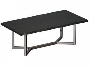 verge black live edge coffee table crate and barrel 3D मॉडल