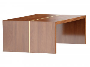 montana live edge coffee table crate and barrel 3D मॉडल
