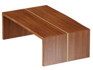 montana live edge coffee table crate and barrel 3D मॉडल
