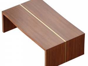 montana live edge coffee table crate and barrel 3D मॉडल