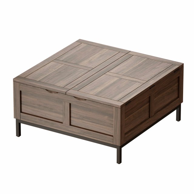 Crate and barrel tucker on sale grey square trunk