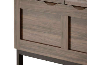 tucker grey square trunk crate and barrel 3D Model