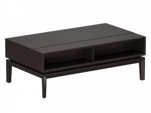 huron lift-top coffee table crate and barrel 3D Model