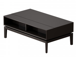 huron lift-top coffee table crate and barrel 3D 모델