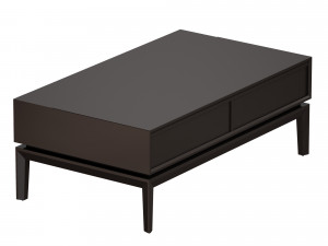 huron lift-top coffee table crate and barrel 3D 모델