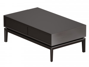 huron lift-top coffee table crate and barrel 3D 모델