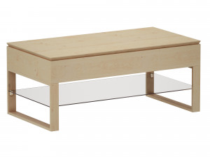falster lift-top coffee table crate and barrel Modello 3D